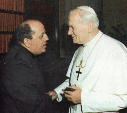 Pave Johs. Paul II med Don Gobbi